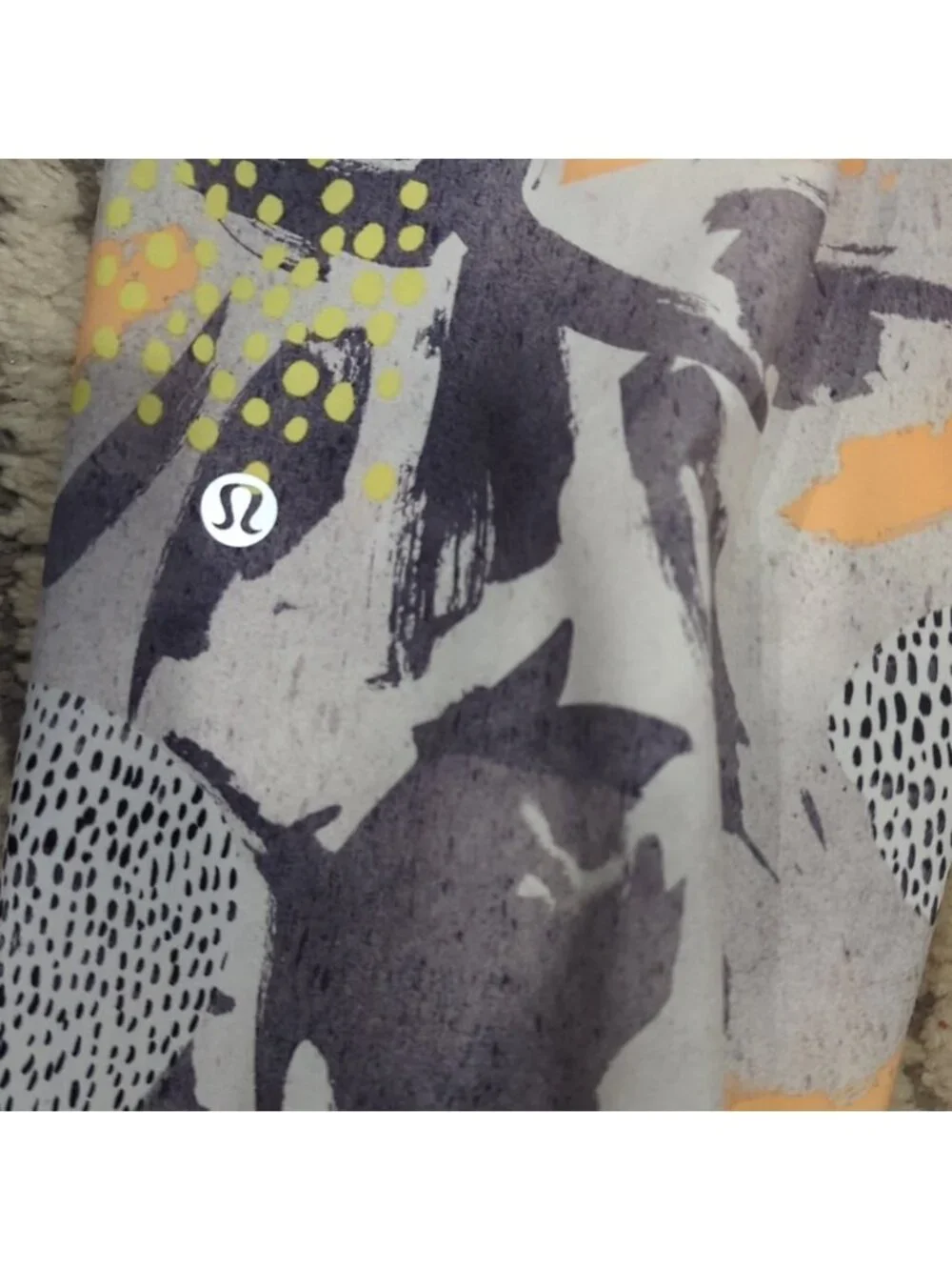 Lululemon Om Pant Mini Art Pop White Multi / Slate